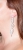 Σκουλαρίκια φο μπιζού μακριά με κρυστάλλους σε ασημί χρώμα BZ-ER-00300 φορεμένο στο αυτί