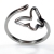 Ring stainless steel butterfly in silver color BZ-RG-00272