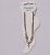 Bracelet anklet faux bijoux crosses with crystals in pale gold color BZ-BR-00398 image 3