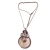 Necklace faux bijoux long spiral two color with pearls and crystals in rose gold and silver color BZ-NK-00338 image 3