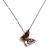 Necklace stainless steel butterfly in rose gold color BZ-NK-00343