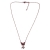 Necklace stainless steel butterfly mom boy girl with crystals in rose gold color BZ-NK-00345 image 3