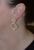Earrings faux bijoux hoops rhombus in rose gold color BZ-ER-00472 image 2