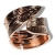Bracelet faux bijoux bangle leaves in rose gold color BZ-BR-00436