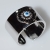 Ring faux bijoux evil eye with white crystals in silver color BZ-RG-00426 Image 2