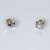 Earrings stainless steel with white crystal in gold color BZ-ER-00582 Image 2