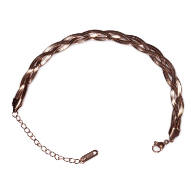 Bracelet stainless steel chain in rose gold color BZ-BR-00451