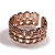 Ring faux bijoux brass chains in rose gold color BZ-RG-00437 Image 2