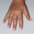 Χειροποίητο δαχτυλίδι μονόπετρο από επιχρυσωμένο ασήμι 925ο με ημιπολύτιμες πέτρες (ζιργκόν) IJ-010476-G φορεμένο στο χέρι