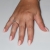 Χειροποίητο δαχτυλίδι μονόπετρο από επιπλατινωμένο ασήμι 925ο με ημιπολύτιμες πέτρες (ζιργκόν) IJ-010477-S φορεμένο στο χέρι