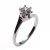 Handmade wedding ring with sterling silver platinum plating and precious stones (zircon) IJ-010478-S