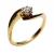 Χειροποίητο δαχτυλίδι μονόπετρο από επιχρυσωμένο ασήμι 925ο με ημιπολύτιμες πέτρες (ζιργκόν) IJ-010483-G