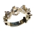 Δαχτυλίδι φο μπιζού ορείχαλκος σειρέ με λευκούς κρυστάλλους σε χρυσό χρώμα BZ-RG-00470