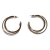 Earrings faux bijoux brass hoops in gold color BZ-ER-00642