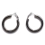 Σκουλαρίκια φο μπιζού ορείχαλκος καρφωτά κρίκοι σε ασημί χρώμα BZ-ER-00649