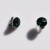 Σκουλαρίκια ατσάλινα (stainless steel) στρογγυλά κλιπς (clips) με πράσινους κρυστάλλους σε ασημί χρώμα BZ-ER-00719 Εικόνα 2