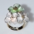 Ring faux bijoux brass flowers gold with enamel BZ-RG-00135 Image 2