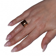 Δαχτυλίδι ατσάλινο (stainless steel) σε ροζ χρυσό χρώμα BZ-RG-00433 Εικόνα 4