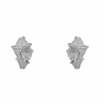 Χειροποίητα ασημένια σκουλαρίκια 925ο κοχύλια με ασημί επιμετάλλωση ENG-KE-1939