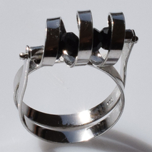 Χειροποίητο ασημένιο δαχτυλίδι 925ο στριφογυριστό σε ασημί επιμετάλλωση με μαύρους κρυστάλλους quartz IJ-010040A Εικόνα 3
