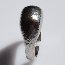 Χειροποίητο ασημένιο δαχτυλίδι 925ο σεβαλιέ chevalier σφυρήλατο σε ασημί επιμετάλλωση IJ-010212A Εικόνα 2