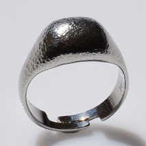 Χειροποίητο ασημένιο δαχτυλίδι 925ο σεβαλιέ chevalier σφυρήλατο σε ασημί επιμετάλλωση IJ-010212A Εικόνα 3