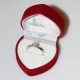 Χειροποίητο δαχτυλίδι μονόπετρο από επιπλατινωμένο ασήμι 925ο με ημιπολύτιμες πέτρες (ζιργκόν) IJ-010486-S στο κουτί συσκευασίας