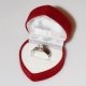 Χειροποίητο δαχτυλίδι μονόπετρο από επιπλατινωμένο ασήμι 925ο με ημιπολύτιμες πέτρες (ζιργκόν) IJ-010490-S στο κουτί συσκευασίας