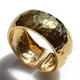 Χειροποίητο ασημένιο δαχτυλίδι βέρα 925ο σφυρήλατο σε χρυσή επιμετάλλωση IJ-010113B