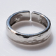 Handmade sterling silver wedding ring 925o forged with silver plating IJ-010119A Image 4