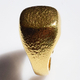Χειροποίητο ασημένιο δαχτυλίδι 925ο σεβαλιέ chevalier σφυρήλατο σε χρυσή επιμετάλλωση IJ-010210B Εικόνα 2