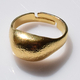 Χειροποίητο ασημένιο δαχτυλίδι 925ο σεβαλιέ chevalier σφυρήλατο σε χρυσή επιμετάλλωση IJ-010212B Εικόνα 4