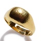 Χειροποίητο ασημένιο δαχτυλίδι 925ο σεβαλιέ chevalier σφυρήλατο σε χρυσή επιμετάλλωση IJ-010212B