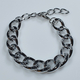 Bracelet faux bijoux brass chain in silver color BZ-BR-00521 Image 4