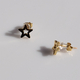 Earrings stainless steel stars in gold color BZ-ER-00737 Image 3